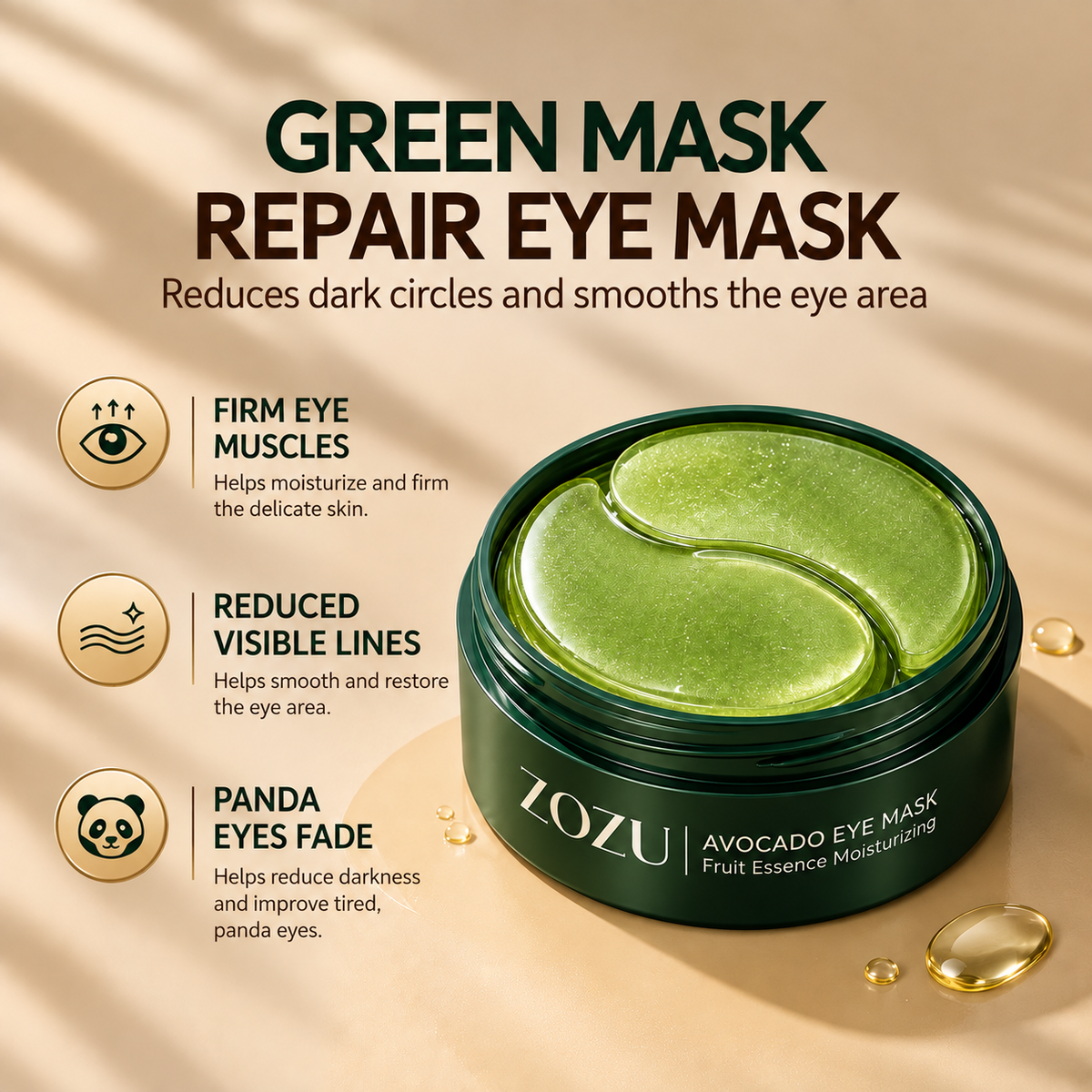 Zozu Smooth Revitalizing Under Eye Masks