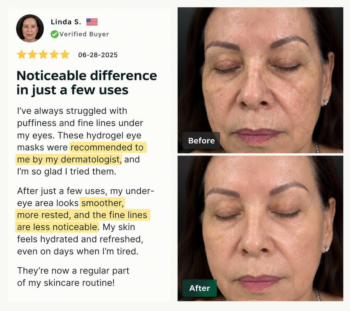 Zozu Smooth Revitalizing Under Eye Masks